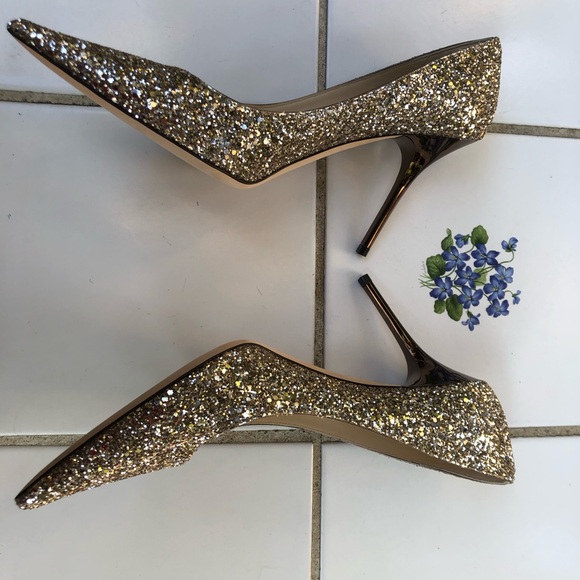 Jimmy Choo Size 40 10 True 9 9.5
Romy 85 Glitter Pump Pointy Heel Stiletto Ombré - Picture 4 of 9